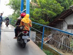 Jembatan Gantung Kliwonan di Masaran Berfungsi Ganda