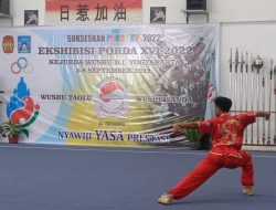 Eksebisi Porda XVI Wushu DIY Tahun 2022 Diikuti 99 Atlet