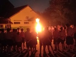 Pramuka SMP Joannes Bosco Laksanakan Kemahan Pelantikan Ramu dan Rakit