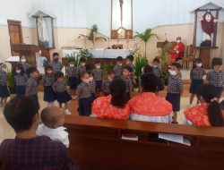 TK Karitas Nandan, Gelar Acara Tutup Tahun Dan Ikut Pelayanan dengan Gembira