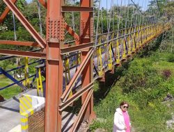 Penampakan Kekinian! Jembatan Gantung Mangunsuko yang Dikenal Sebagai Jembatan Jokowi Sebagai Obyek Wisata