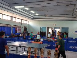 32 Pasangan Pengurus Koperasi Perebutkan Piala Wali Kota Yogyakarta Cabor Tenis Meja