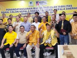 Hadiri Penandatanganan MOU Survei Elektabilitas, Bacalon Bupati Bantul Ali Rasyid Jadikan Gambaran Strategi