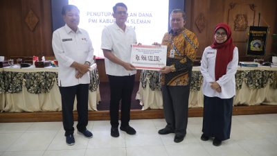 Hasil Bulan Dana PMI Sleman Tahun 2024 Capai Rp 996 Juta, Wabup Danang Ucapakan Terima Kasih Kepada PMI dan Warga Sleman