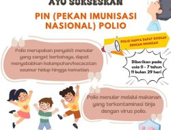 Peringati Hari Anak Nasional 2024, Pemkot Yogyakarta Resmikan PIN Polio