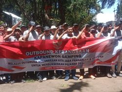 Tumbuhkan Semangat Cinta Tanah Air, Badan Kesbangpol Sleman bersama Pemerintah Kapanewon Gamping Gelar Outbound Kebangsaan