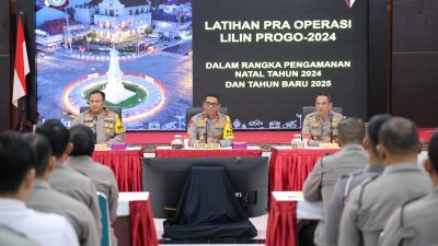 Persiapan Pengamanan Nataru, Polda DIY Gelar Latpraops Lilin Progo 2024