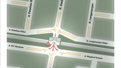 Peta Uji Coba Lalu Lintas Jalur Plengkung Gading Jogja, Ini Rute Alternatif ke Alun-alun Selatan