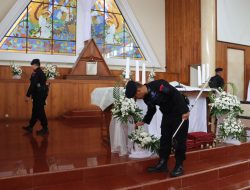 Jelang Paskah 2025, Tim Gegana Sterilisasi 2 Gereja Katolik di Bantul