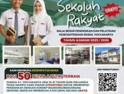 Sekolah Rakyat Yogyakarta Buka Penerimaan Siswa Baru 2025/2026: Gratis dan Berasrama