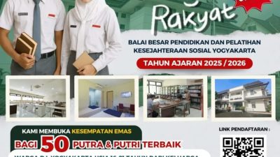 Sekolah Rakyat Yogyakarta Buka Penerimaan Siswa Baru 2025/2026: Gratis dan Berasrama