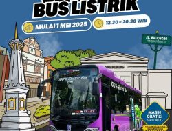 Rute Bus Listrik TransJogja Mulai 1 Mei 2025: Tarif dan Halte Pemberhentiannya