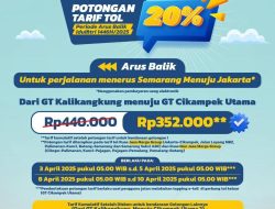 Jadwal Diskon Tarif Tol Arus Balik Lebaran 2025, Sampai Kapan Berlaku?