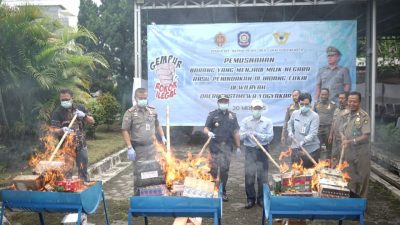 Pemda DIY Musnahkan Rokok dan Liquid Vape Ilegal Senilai Rp2,5 Miliar, Hasil Operasi 1 Tahun