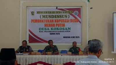 Membangun Ekonomi Desa: Warga Kokosan Prambanan Dirikan Koperasi Desa Merah Putih