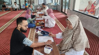 Cek Kesehatan Gratis bagi Jamaah Masjid Al Ma’ruf Jatimas Permai