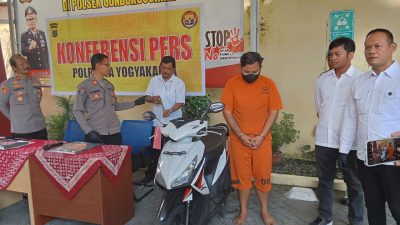 Usai Beraksi, Pencuri Motor di Klitren Titipkan Hasil Curian ke Pacar