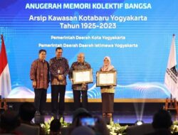 Pemkot Yogyakarta Raih Anugerah Memori Kolektif Bangsa atas Arsip Kawasan Kotabaru dan Colombo Plan