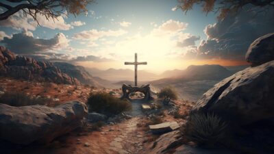 Download Poster Ucapan Kenaikan Yesus Kristus 2025, Template Gratis Siap Unggah