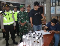 Polres Gunungkidul Sita 37 Botol Miras Ilegal