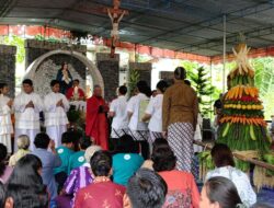 Para Suster OSF Komunitas Boro Ikut Berpartisipasi dalam Perayaan Ekaristi  Novena Laudato Si Ke-5