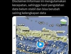Gempa Magnitudo 4,2 Guncang Bantul dan Gunungkidul, Warga Panik di Jumat Dini Hari