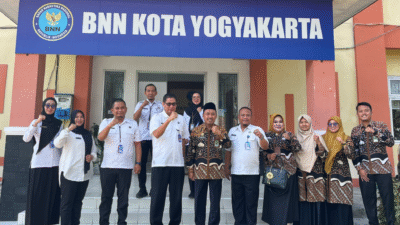 Kuatkan Upaya P4GN, BNN Kota Yogyakarta dan Kemenag Kota Yogyakarta Menandatangani Perjanjian Kerja sama