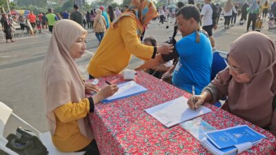 BNNK Sleman Lakukan Giat Komunikasi dan Edukasi P4GN di CFD Stadion Maguwoharjo