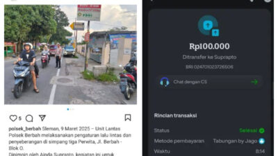 Viral Tilang di Berbah Sleman Dibayar ke Rekening Pribadi, JPW Minta Aipda Suprapto Diperiksa