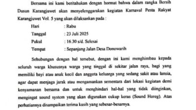 Siapa Kepala Desa Donowarih? Viral Surat Edaran Mengungsi untuk Event Sound Horeg