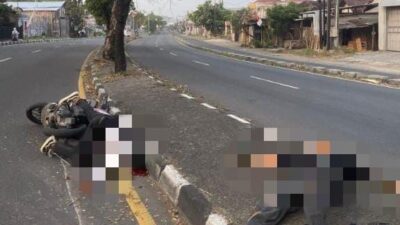Motor Hantam Pembatas Jalan Ringroad Selatan Bantul, Pembonceng Kehilangan Nyawa Seketika