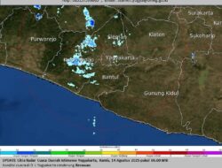 Sedikit Hujan Guyur Sleman Utara, BMKG Ingatkan Gelombang Tinggi di Laut Selatan DIY Kamis Ini