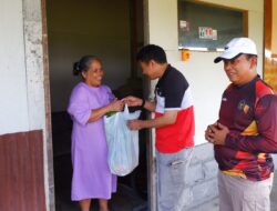 Lapas Narkotika Yogyakarta Bagikan Sembako dan Hasil Panen Ketahanan Pangan untuk Warga