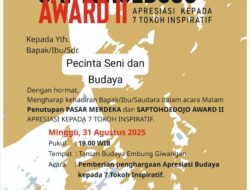 Saptohoedojo Award untuk 7 Tokoh Inspiratif di Penutupan Pasar Merdeka 2025