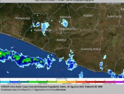 Hujan Ringan Diprediksi Mewarnai Langit DIY Sabtu, 30 Agustus 2025