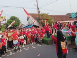 Menjalin Semangat Kebersamaan, Ratusan Warga Kampung Suryoputran Ikuti Jalan Sehat Memeriahkan HUT ke-80 RI