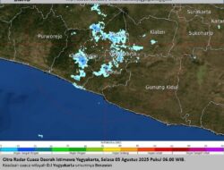 Berpotensi Hujan Guyur Wilayah Daratan, BMKG DIY Tetap Keluarkan Peringatan Gelombang Tinggi Selasa Ini (5/8)