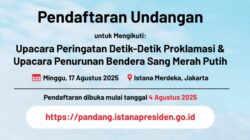 Link dan Cara Daftar Upacara HUT RI di Istana Jakarta, Sampai Kapan Dibuka?