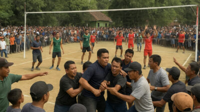 Suporter Bentrok di Laga Final Voli Beji Gunungkidul, Panewu Minta Rekonsiliasi