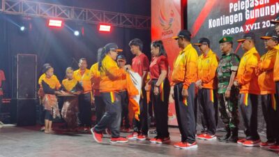 Lepas Atlet Porda 2025, Bupati Endah Targetkan Gunungkidul Masuk Tiga Besar