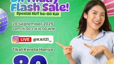 Cara Flash Sale Tiket Kereta Rp 80.000 di Mana? Ini Jadwal dan Ketentuannya