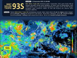 BMKG Deteksi Bibit Siklon 93S, Gelombang 4 Meter Ancam Pantai Gunungkidul