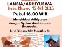 Sarasehan Lansia Gereja Santo Yakobus Bantul : Hidup Syukur dan Harapan