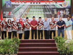 Hadiri Musorkab KONI Sleman, Bupati Harda Dorong Kemajuan Olahraga di Sleman