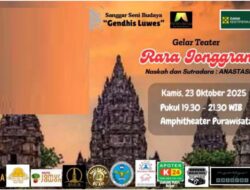 Gendhis Luwes Pentaskan “Rara Jonggrang” di Purawisata Yogyakarta