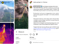 Gunung Merapi Keluarkan Awan Panas 2,5 Km ke Hulu Kali Boyong, Status Tetap Siaga