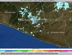 Waspada Cuaca Ekstrem Sabtu (8/11), BMKG DIY Peringatkan Hujan Lebat Disertai Angin Kencang dan Gelombang Tinggi hingga 4 Meter