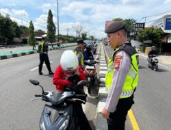 Hari Pertama Operasi Zebra Progo 2025, Polres Bantul Berikan 40 Teguran tanpa Tilang