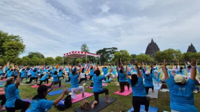 Festival Yoga 2025 di Candi Prambanan, Rayakan Kesehatan dan Ketenangan Jiwa di Tengah Keagungan Warisan Leluhur