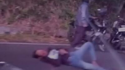 Adu Banteng di Pagi Buta, Dua Pemotor Terkapar di Jalan Jogja–Wonosari Km 22